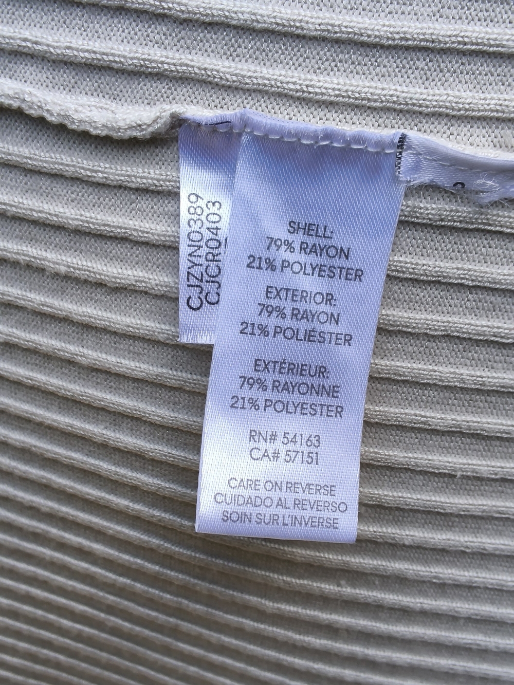 Calvin Klein Jeans Ribbed Sleeveless Longline Duster - Picture 5 of 5
